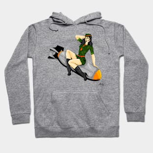 bomber girl Hoodie